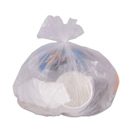 Coastwide Professional HIGH-DENSITY CAN LINERS, 10 GAL, 8 MIC, 24in X 24in, NATURAL, 1000/CARTOM 275497